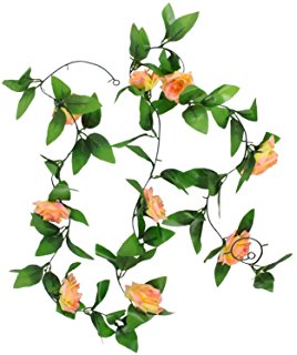 268x320 8.2ft Artificial Silk Rose Flower Ivy Vine Leaf