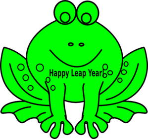 299x282 Leap Year Frog Clip Art