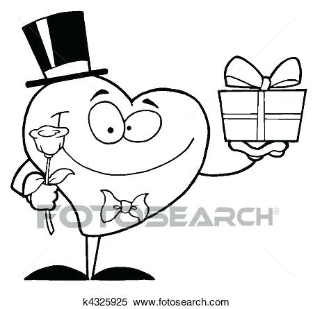 450x445 Clipart Heart Black And White Coloring Page Outline Of A Heart