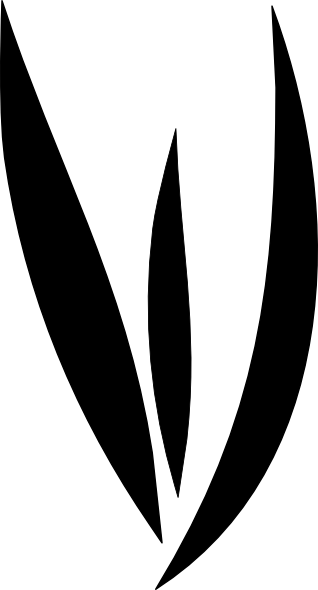 318x590 Leaves Black And White Clip Art