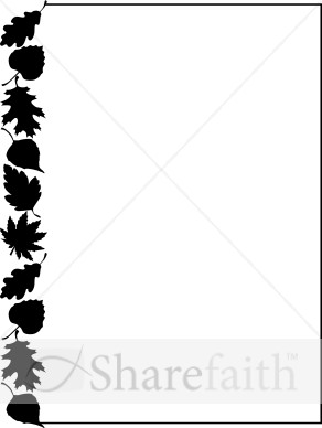 292x388 Leaves Black And White Clipart Harvest Day Clipart