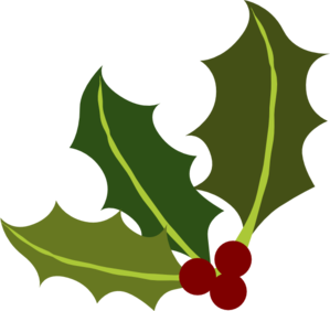 299x282 Holly Leaves Clipart