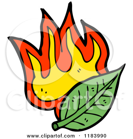 450x470 Burning Leaves Clipart
