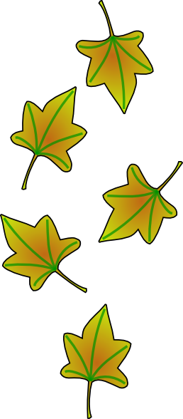 258x588 Leaves Falling Clip Art