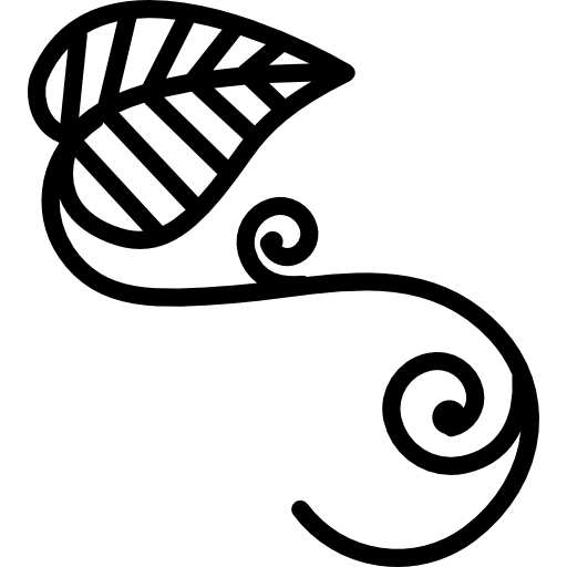 512x512 Leaves Outline With Vines