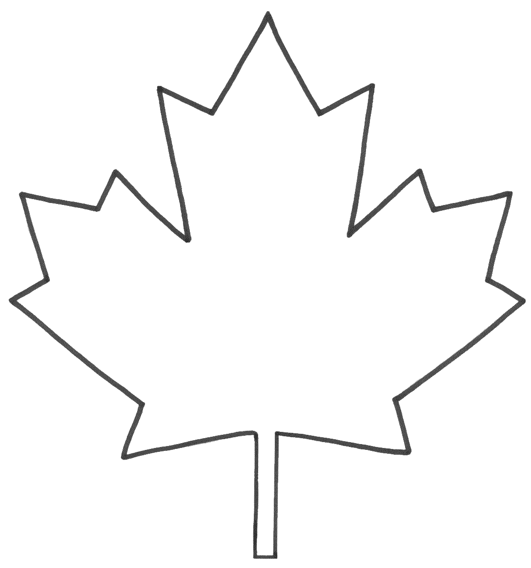 1088x1164 Maple Leaf Clipart Outline