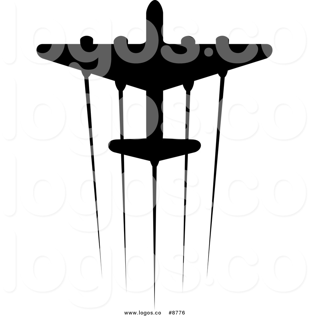 1024x1044 Royalty Free Clip Art Vector Logo Of A Silhouetted Airplane