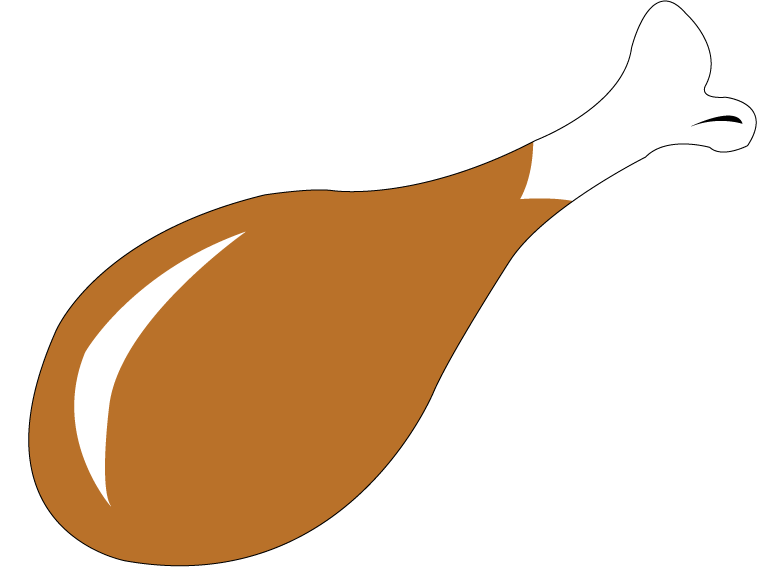 757x580 Chicken Leg Clipart