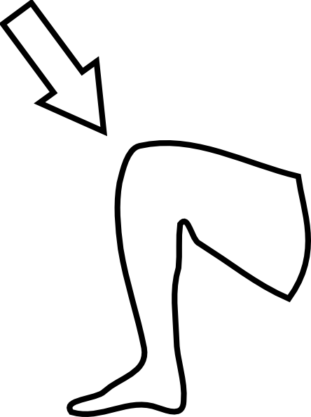 444x595 Knee Clip Art