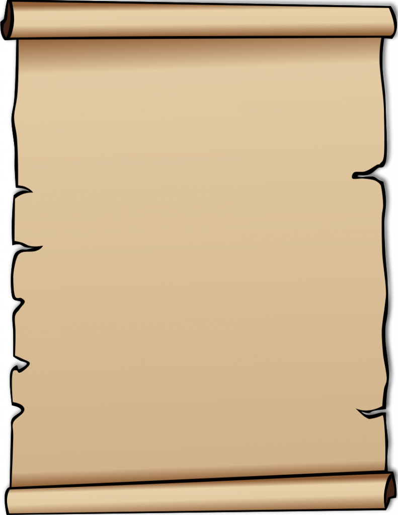 791x1024 Roll Scroll Clipart