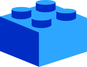 299x231 Blue Lego Clip Art