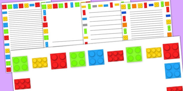 630x315 Lego Brick Border Clip Art