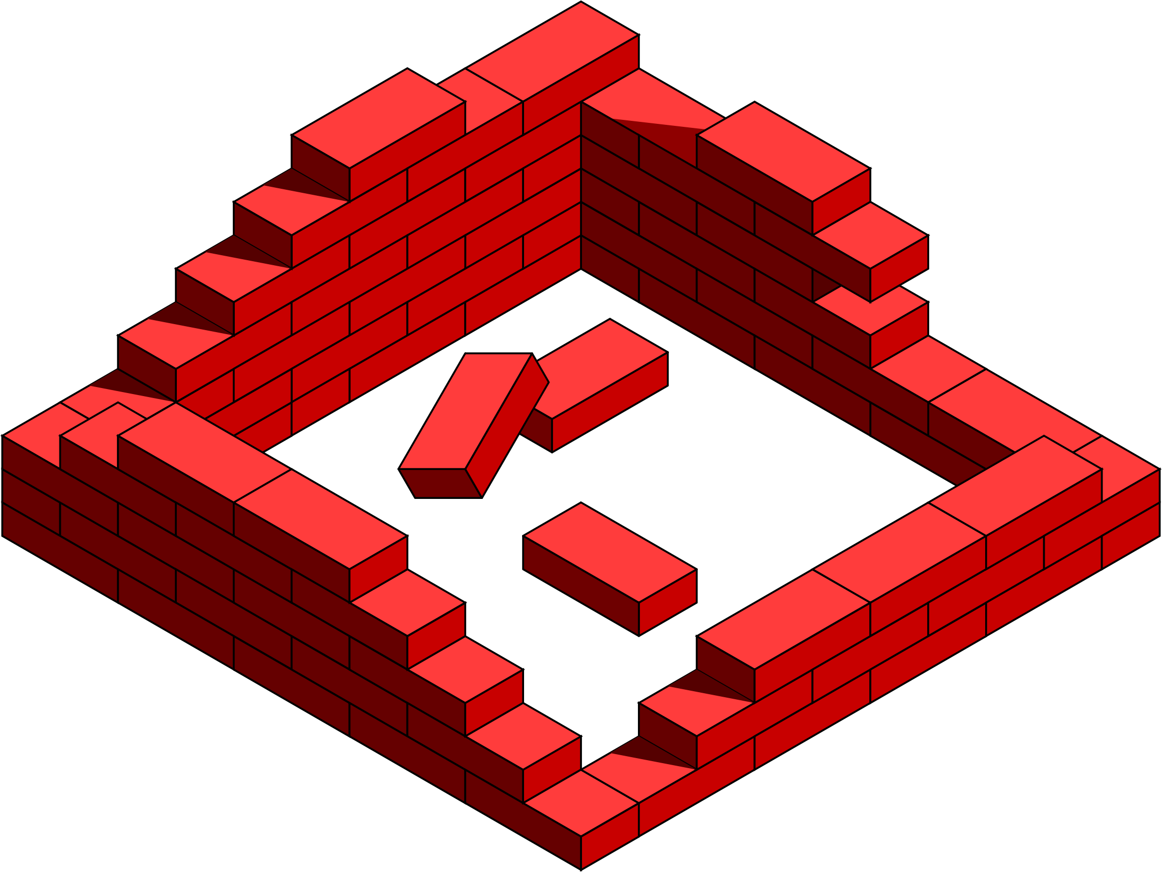 2326x1746 Clipart Brick Frame Destroyed