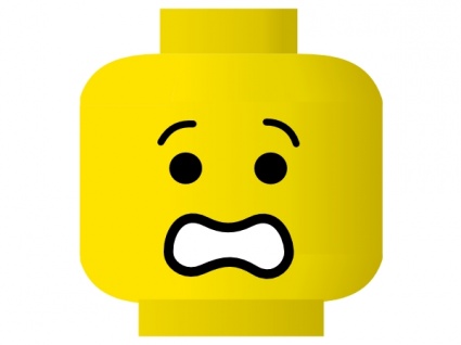 425x318 Lego Smiley Shocked Clip Art Vector, Free Vector Graphics