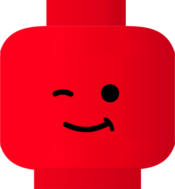 600x650 Lego Clipart Wink