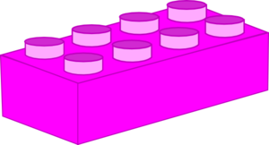 300x162 Hot Pink Lego Brick Clip Art