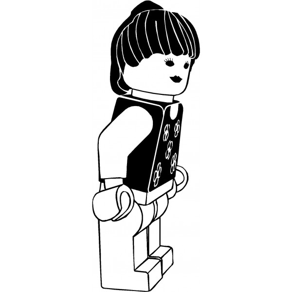 600x600 Black And White Lego Clip Art