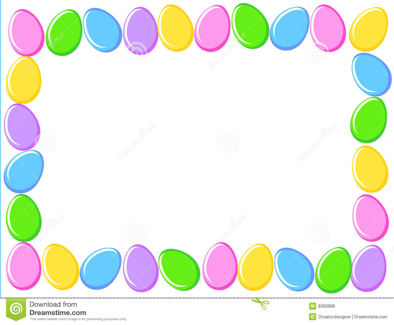 1300x1072 Easter Egg Border Clip Art