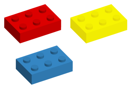 456x304 Lego Brick Vector Art Image Clipart