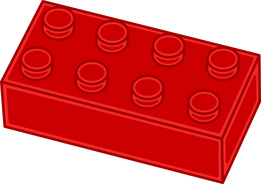 512x361 Red Lego Clip Art