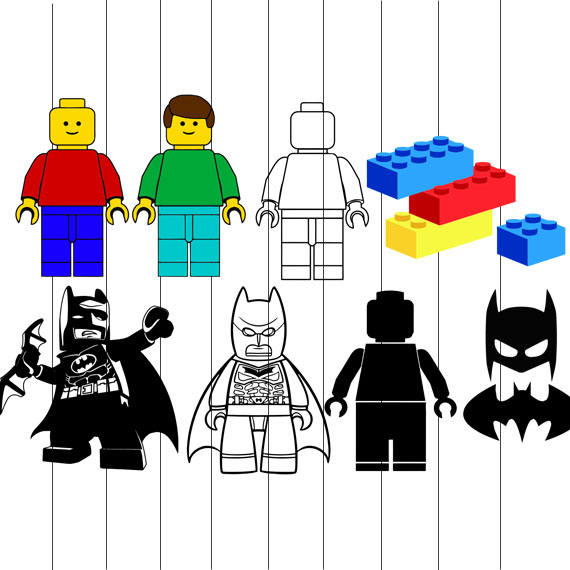 570x570 Lego Movie Batman Superman Heroes Police Svg Cut File
