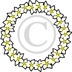 250x250 Plumeria Lei Clipart