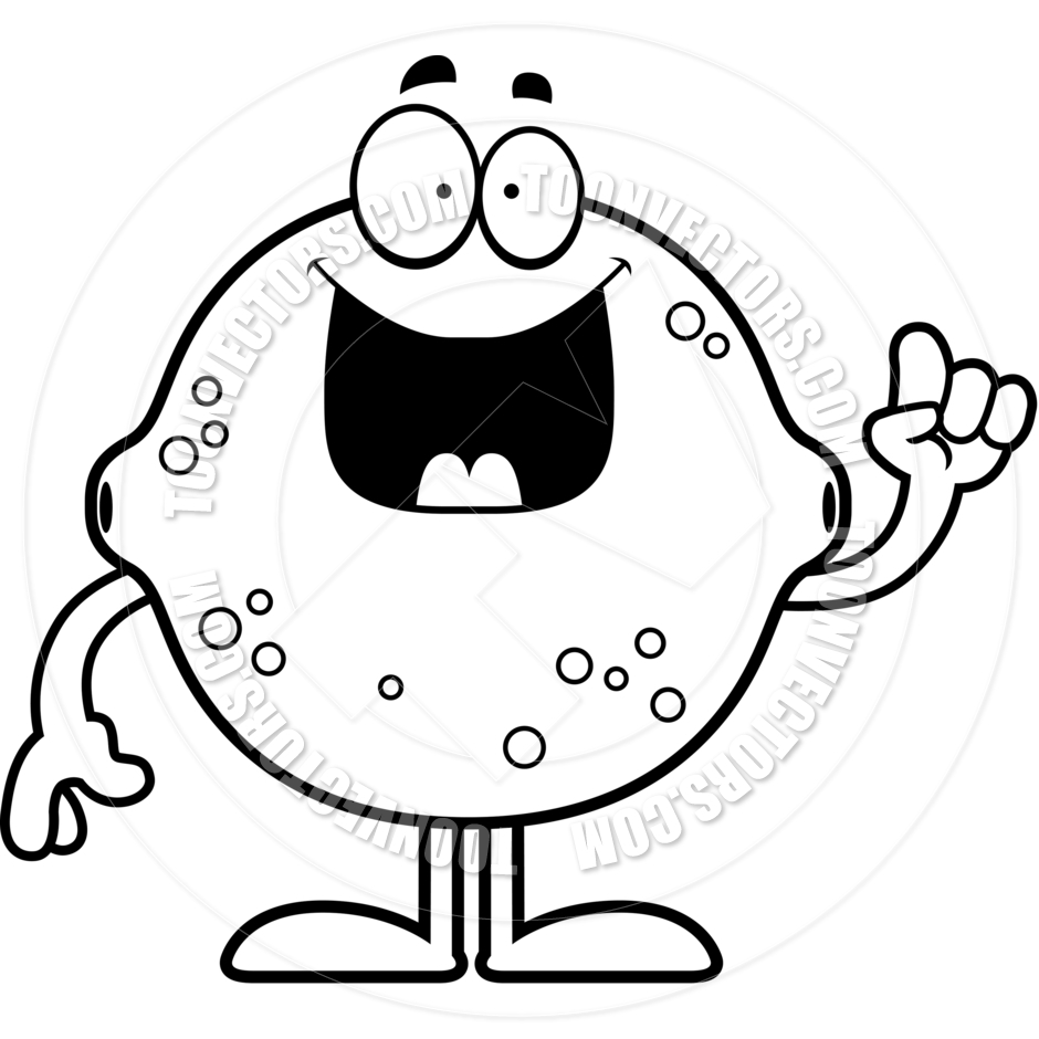 940x940 Cartoon Lemon Idea (Black And White Line Art) By Cory Thoman