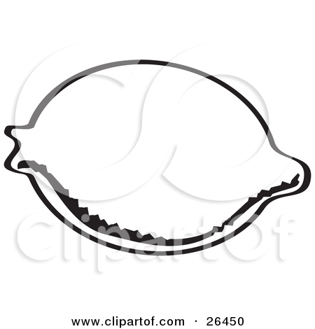 450x470 Lemon Clipart Outline