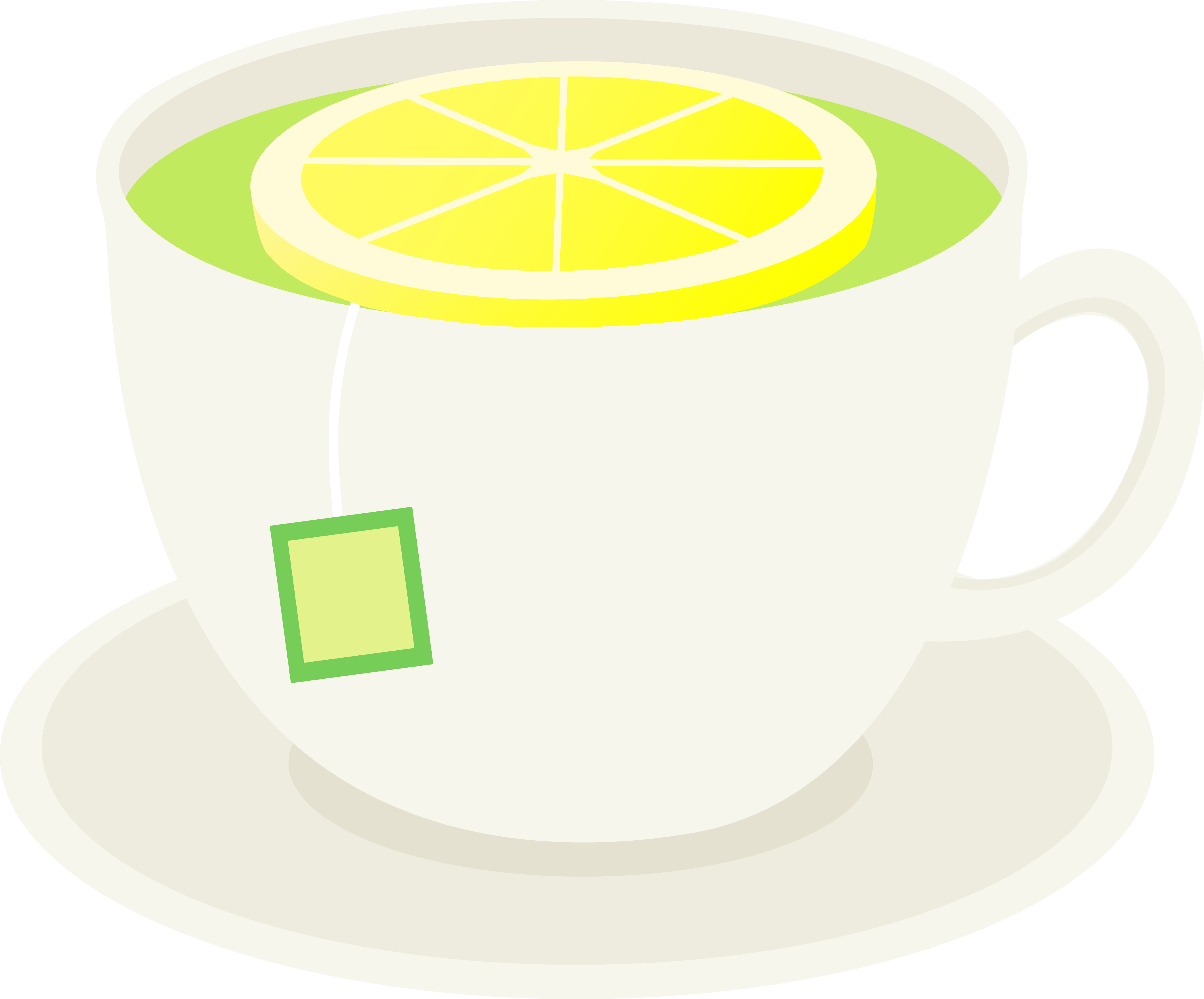 4173x3462 Green Tea With Lemon Slice