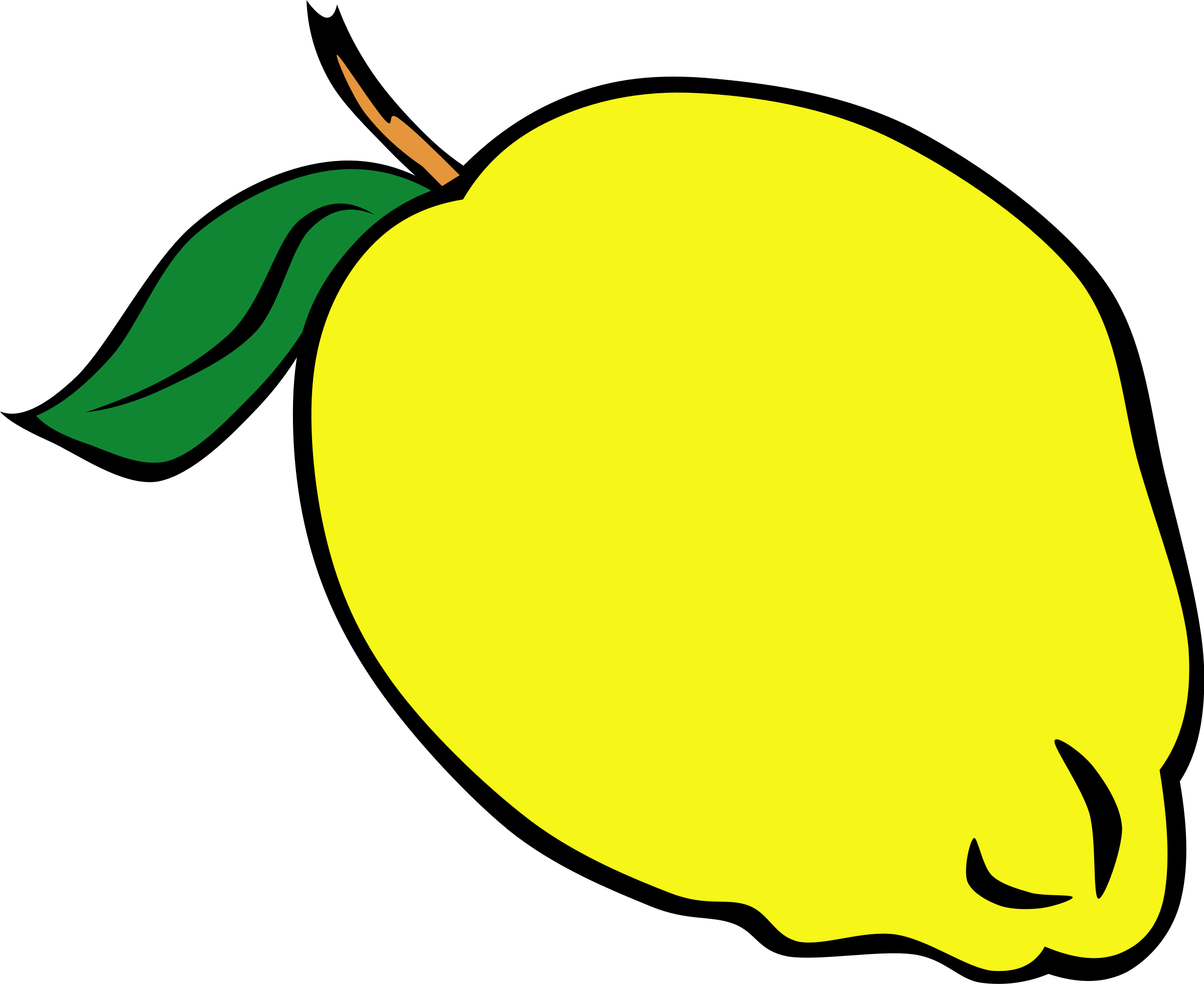 2400x1962 Lemon Clipart Yellow Fruit