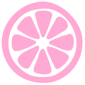 297x297 Pink Lemon Slice Clip Art