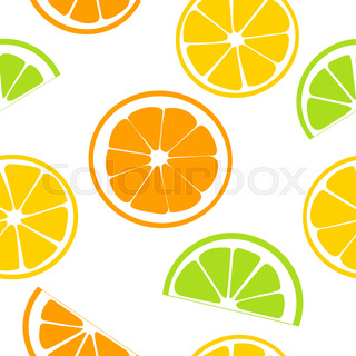 320x320 Slices Of Lemon, Orange And Lime Stock Vector Colourbox