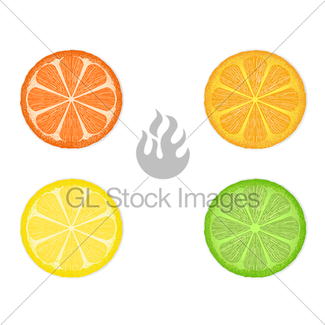 325x325 Citrus Fruit Slices Gl Stock Images