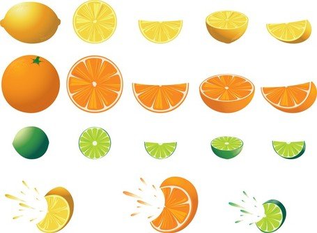 455x334 Free Citrus Fruit, Clip Arts