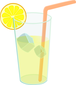 267x297 Lemonade Glass Clip Art