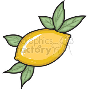 300x300 Royalty Free Vector Lemon 146640 Vector Clip Art Image