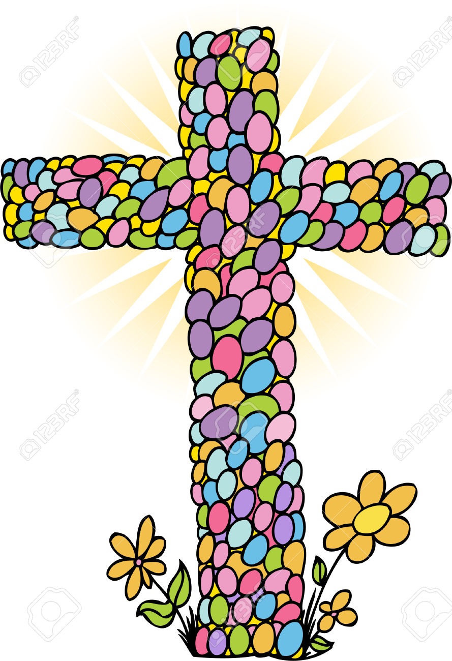 889x1300 Easter Egg Cross Clipart