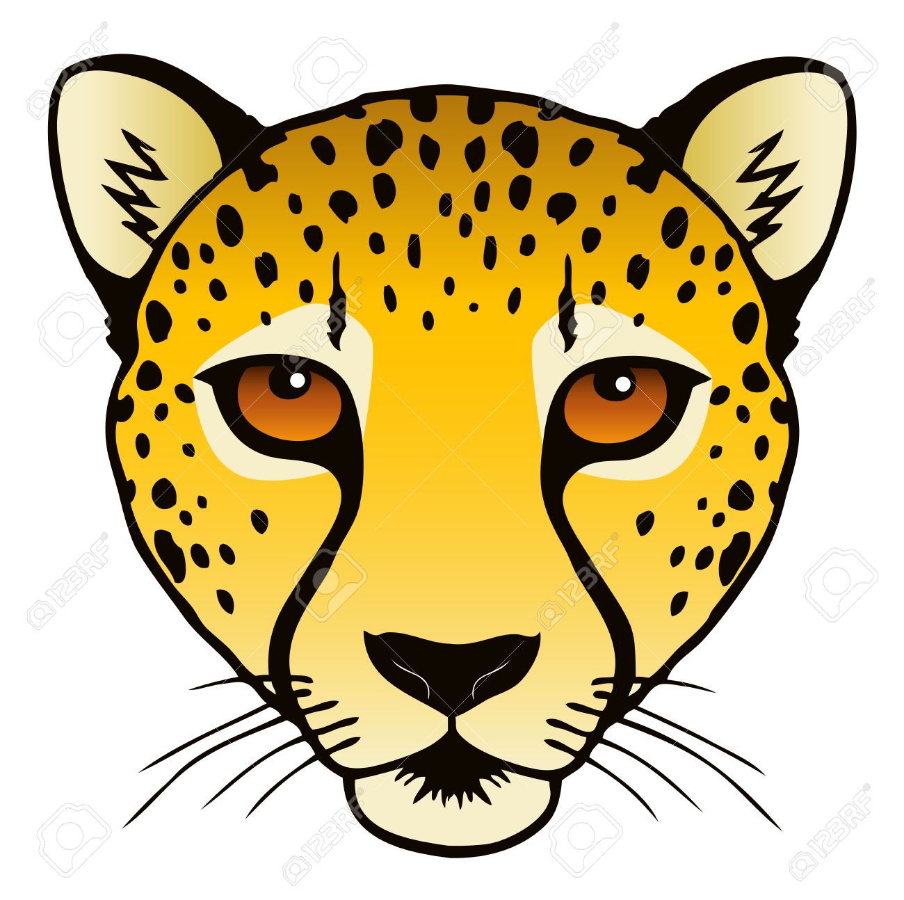 1300x1294 Top 82 Cheetah Clip Art