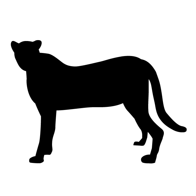 640x640 Leopard Animal Silhouette Free Illustrations
