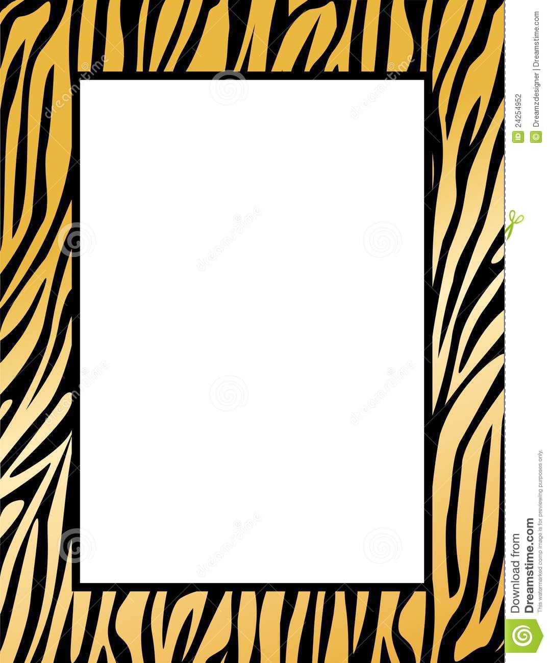 1078x1300 Frame Clipart Animal Print