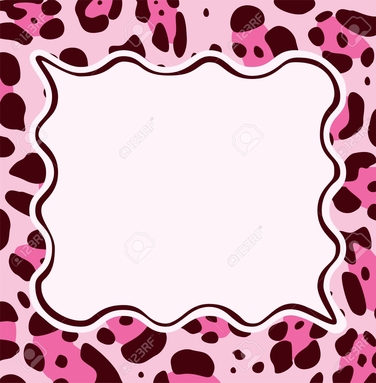 1277x1300 Leopard Skin Clipart Border