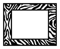 236x192 Zebra Border Clip Art