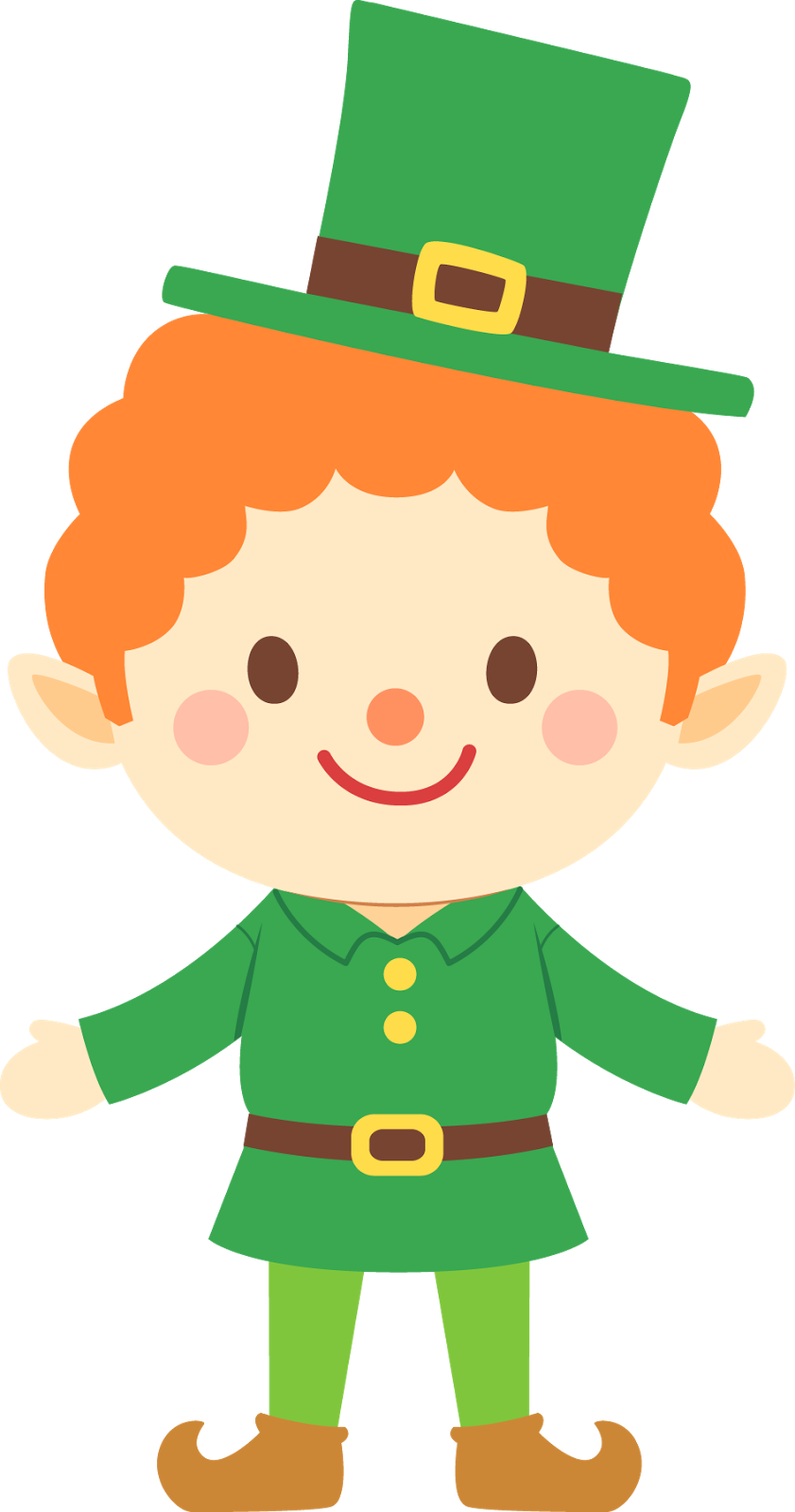 841x1600 March Cute Leprechaun Clipart Image 2
