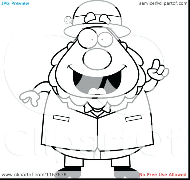 618x586 Leprechaun Rainbow Coloring Pages Hat Dltk Page Printable Pdf