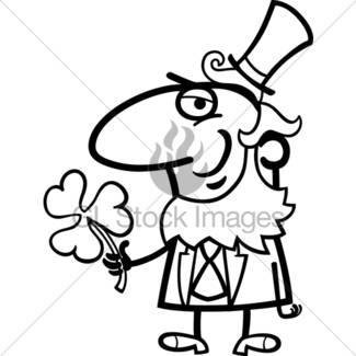 325x325 Outline Leprechaun Gl Stock Images
