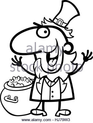 Leprechaun Black And White | Free download on ClipArtMag