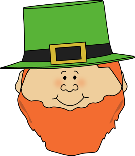 435x500 Leprechaun Face Clip Art