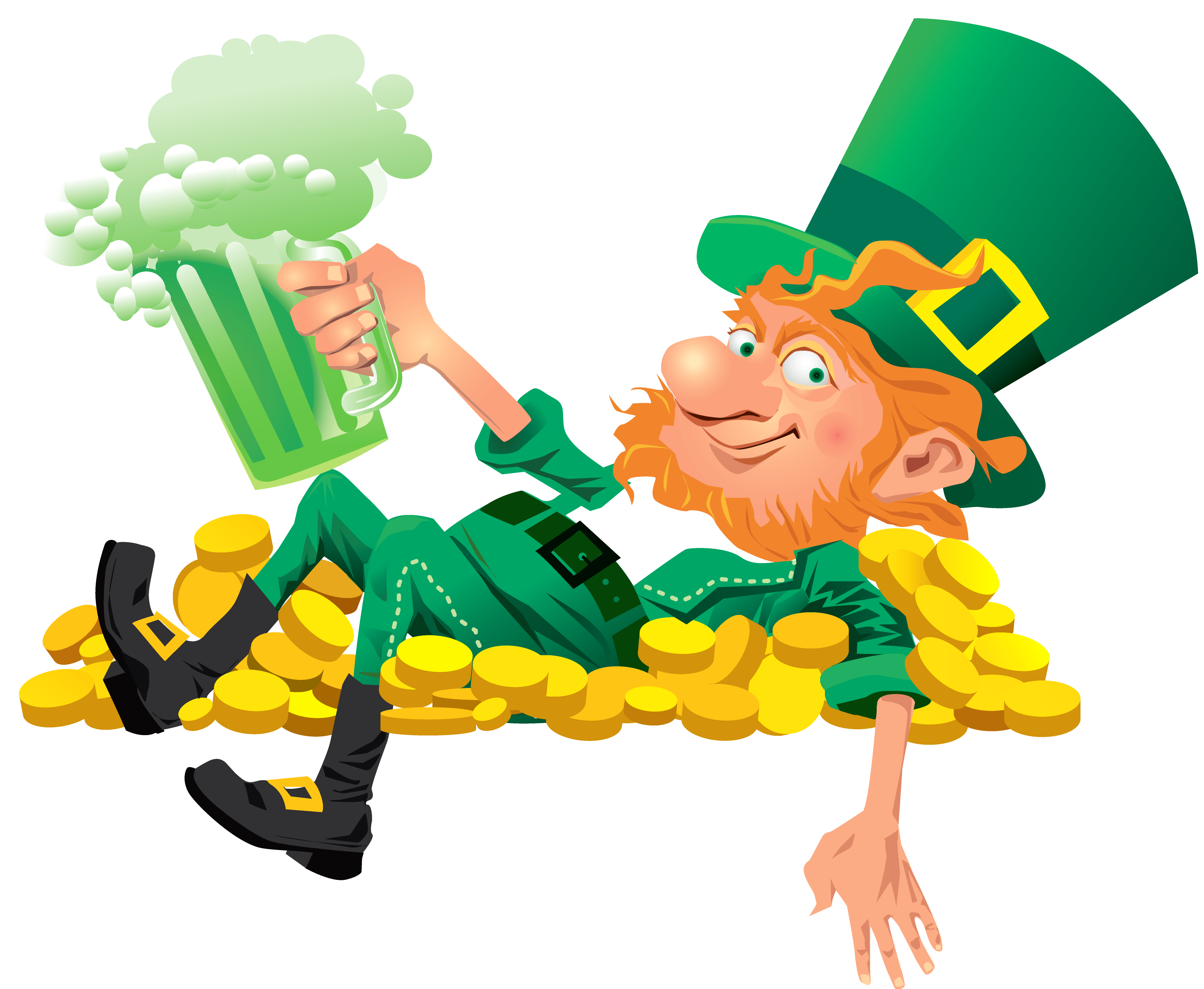 3500x2875 Leprechaun With Beer Png Clipartu200b Gallery Yopriceville