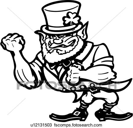 450x432 Clipart Of , Cartoon, Cartoons, Clover, Holiday, Ireland, Irish