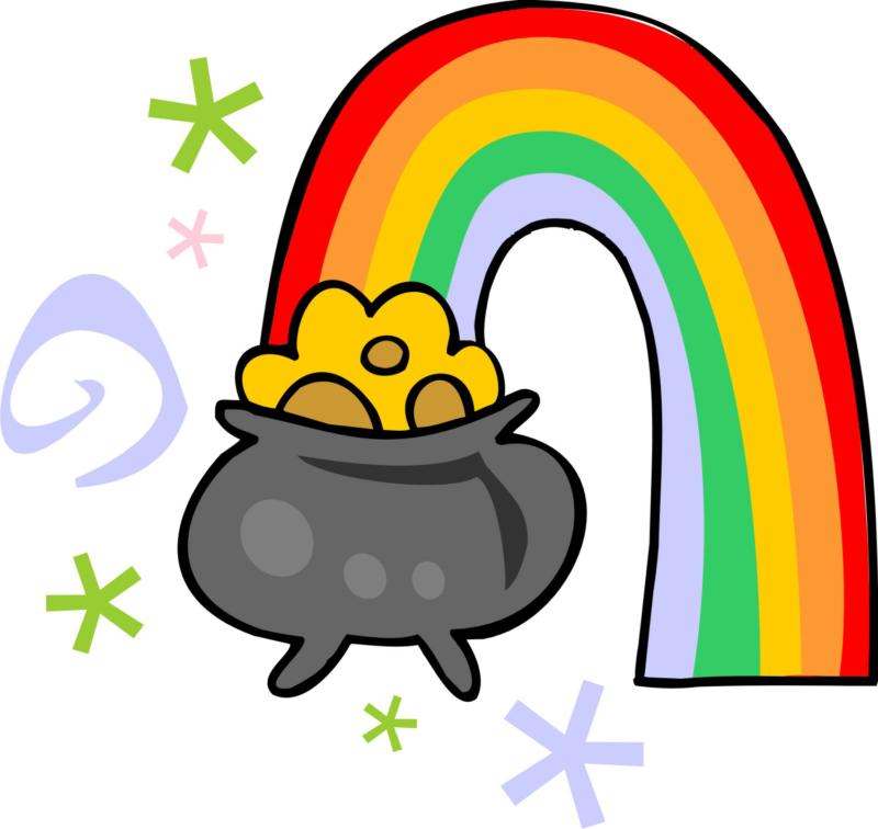 800x756 Golden Clipart Leprechaun Rainbow